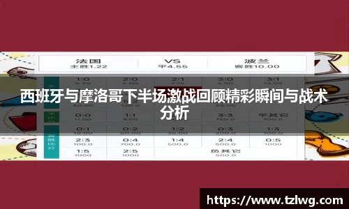 西班牙与摩洛哥下半场激战回顾精彩瞬间与战术分析